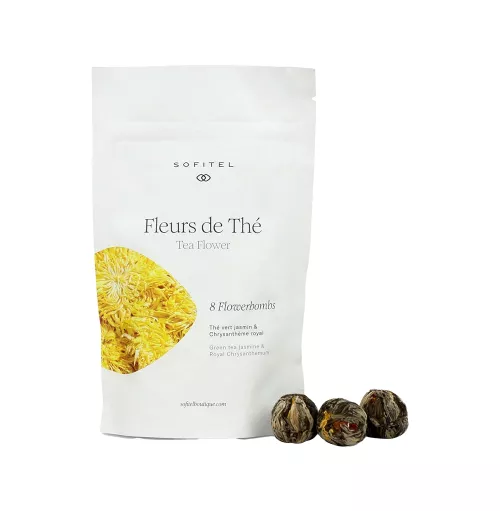Bombas de flores de té