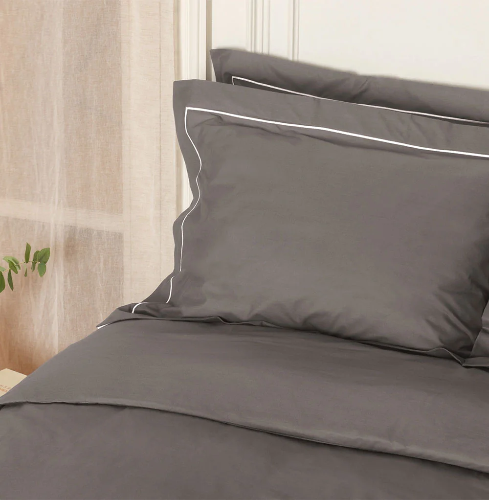 Housse de Couette et Taies d'oreiller à Volants Percale 2