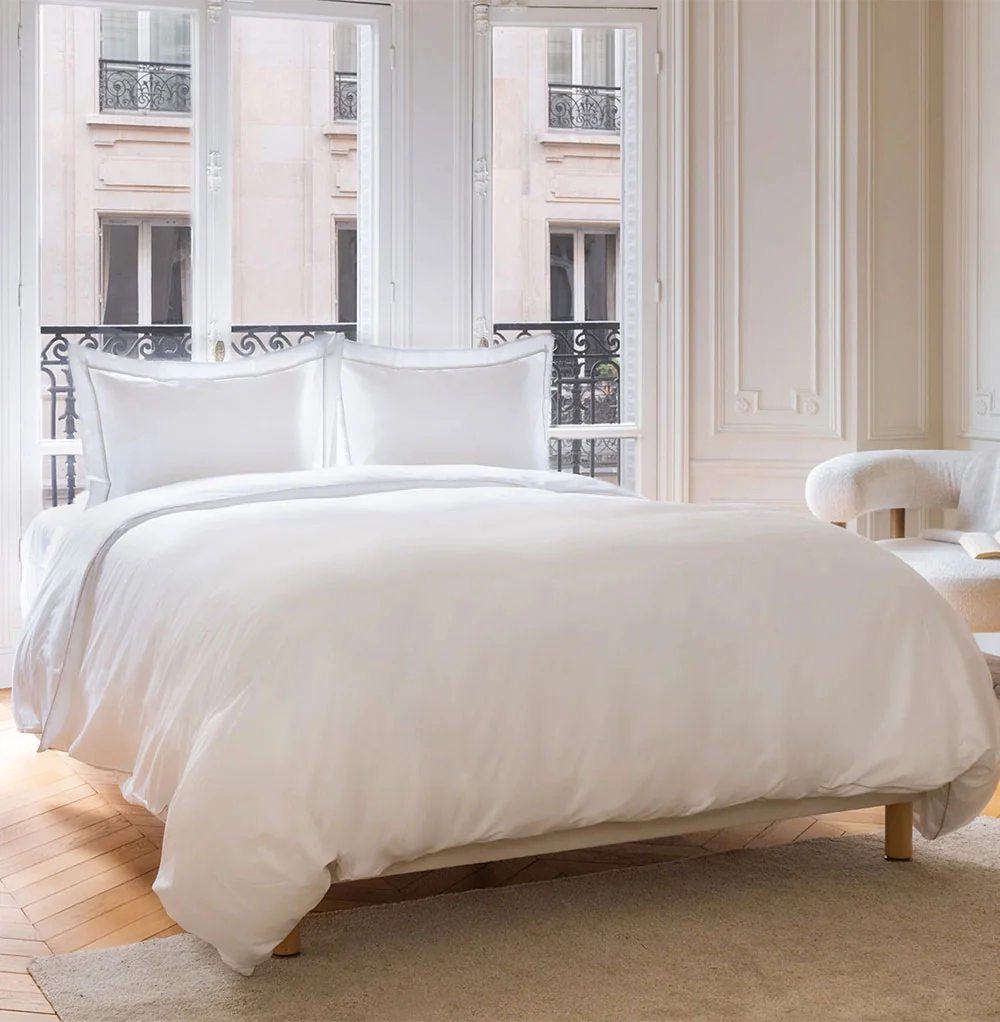 Housse de Couette et Taies d'Oreiller à Volants Timeless Satin 3