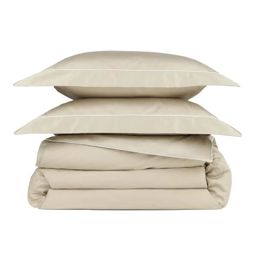 Housse de Couette et Taies d'Oreiller à Volants Timeless Satin